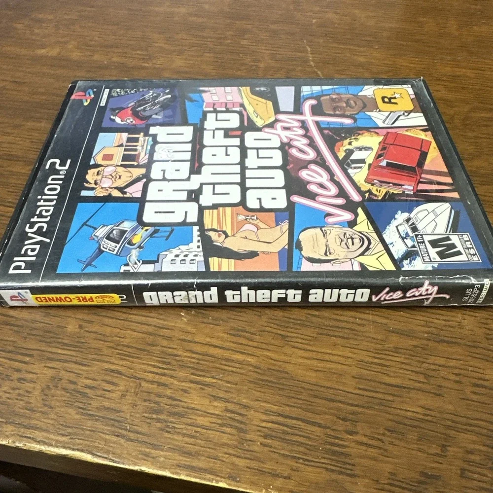 Grand Theft Auto: Vice City (Sony PlayStation 2, 2002) GTA PS2 Black Label CIB